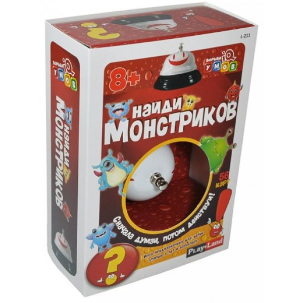 Плейленд Игра  КарточнИгра Найди монстриков/56 карт L-211 Россия