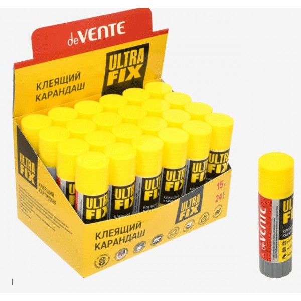 Клей карандаш 15гр PVA Ultra Fix 4042040 deVente 24/648