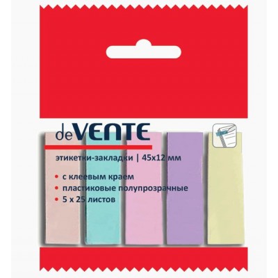Блок клей -закладки 45х12 5х25л Pastel ассорти 2011106 deVente