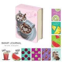 Блокнот 250 листов А7 без линовки, твердая обложка Smart Journal Микс 3 бежевая бумага, отрывной блок 70г/м2 3-558/03 Bruno Visconti