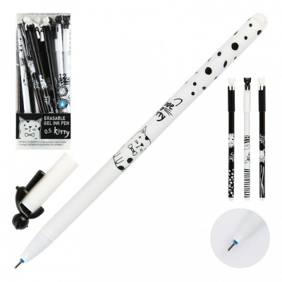 Ручка гелевая Пиши-стирай Roof синий 0,5мм игольчатый узел, цветной корпус М-5302-70 Mazari 12/144