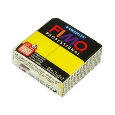 Глина полимерная 85гр запекается в печке Fimo professional желтый 8004-1 Staedtler