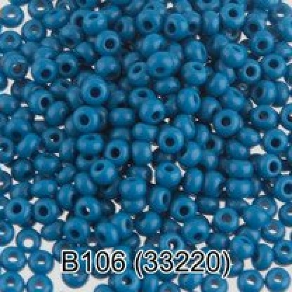 Бисер 2,3мм темно-голубой 50гр круглый 2 В106 33220 Gamma