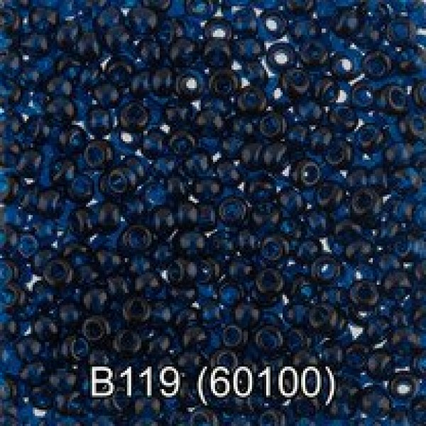 Бисер 2,3мм темно-голубой 50гр круглый 2 В119 60100 Gamma