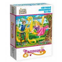Нескучные игры Пазл 82 ФигурнПазлы Страна сказок. Рапунцель/дерев 8445 Россия