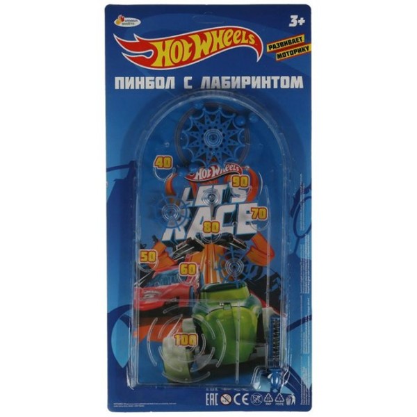 Играем вместе Игра   Пинбол. Hot Wheels. Хот Вилс 2006K375-R2 Китай