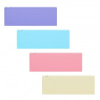 Папка на молнии 19х7см 140мкм Zip Fizzy Pastel ассорти 54974 ErichKrause