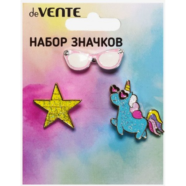 Прочие материалы для творчества Значки эмаль. I am a star! на карточке 7х9,5см 8092112 deVente