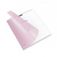 Тетрадь 12 листов А5+ 170х203 клетка, пластиковая обложка Классика CoverPro Pastel розовая 60г/м2 56342 ErichKrause 10/280