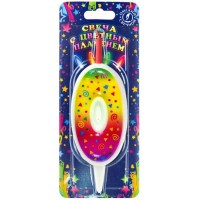 Омск/Свеча. Цветное пламя. Цифра 0/5300/ Омск/Свеча. Цветное пламя. Цифра 0/5300/