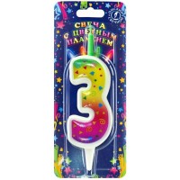 Омск/Свеча. Цветное пламя. Цифра 3/5303/