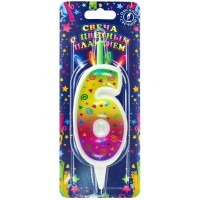 Омск/Свеча. Цветное пламя. Цифра 6/5306/