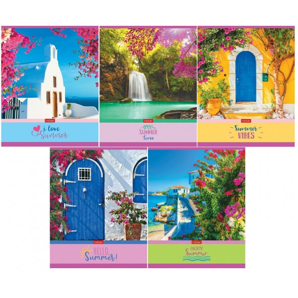 Тетрадь 60л А5 лин. Summer асс. 65г/м2 60Т5В2 Хатбер  075539