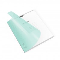 Тетрадь 12 листов А5+ 170х203 клетка, пластиковая обложка Классика CoverPro Pastel мятная 60г/м2 56346 ErichKrause 10/280