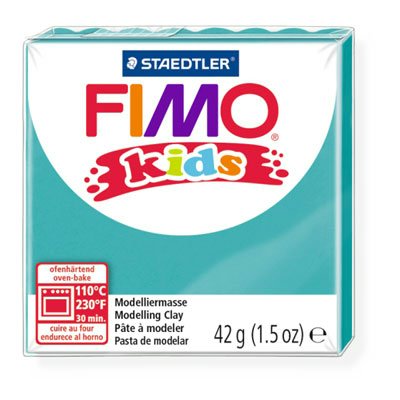 Глина полимерная 42гр д/детей Fimo kids бирюз. 8030-39 Staedtler