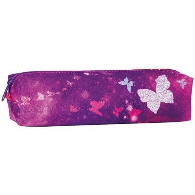 Пенал мягкий 1отд. 5х20х5см квадр. текст. Glittery Night д/девочек TGNQ-058B1 Tiger  211030