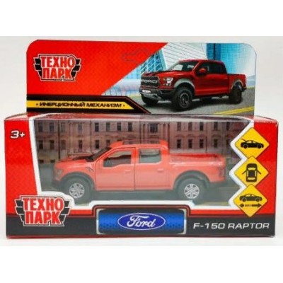 Технопарк Игрушка   Машина. Ford F150 Raptor красный/12 см, металл, откр. двери, багажник, инерц F150RAP-12-RD Китай