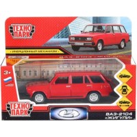 Технопарк Игрушка   Машина. ВАЗ - 2104 жигули, красный/12 см, металл, инерционная 2104-12-RD Китай