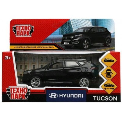 Технопарк Игрушка   Машина. HyundaiI Tucson черный/12 см, металл, откр. двери, багажник, инерц TUCSON-12-BK Китай