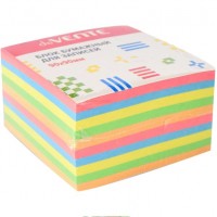 Блок бумажный 90х90х50 цветной, 10 слоев, 5 цветов, офсет 80г/м2 2012200 deVente
