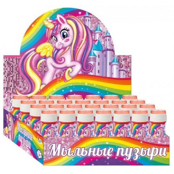 Играем вместе Игрушка   Мыльные пузыри. Единороги/60мл 01037-60ЭК Россия ассортимент