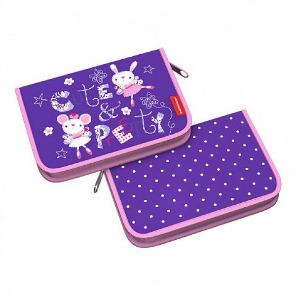 Пенал 1 отделение 13,5х20,5х3см Cute&Pretty 53995 ErichKrause