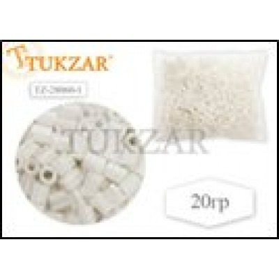 Бисер 2,0мм белый 20гр стеклярус TZ-28060-1 Tukzar