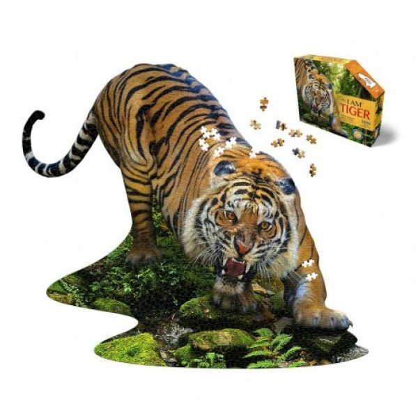 MaddCapp Пазл 1000 КонтурнПазл Tiger. Тигр/дерев 7004 Китай