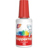 Корректор жидкость 20мл с кисточкой, на водной основе 31С2011-08 Луч 10/120 228200 Корректор жидкость 20мл с кисточкой, на водной основе 31С2011-08 Луч 10/120 228200