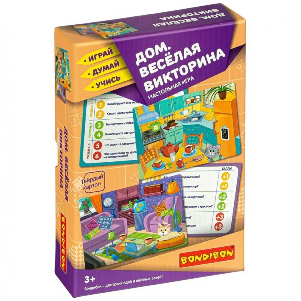 BONDIBON Игра  ИграйДумайУчись Дом. Веселая викторина ВВ3916 Китай