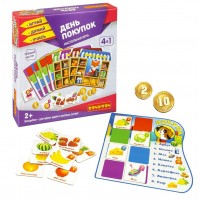 BONDIBON Игра  ИграйДумайУчись День покупок 4 в 1 ВВ4872 Китай