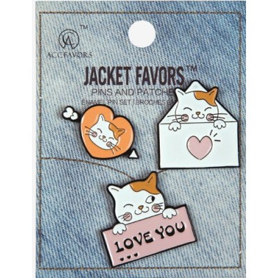 Прочие материалы для творчества Значки эмаль. Sweet Cats на карточке 7х9,5см 8092159 deVente