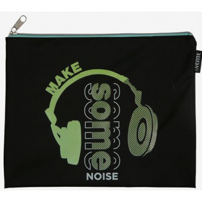 Папка для тетрадей А5 на молнии Make Some Noise силикон 8056201 deVente Папка для тетрадей А5 на молнии Make Some Noise силикон 8056201 deVente