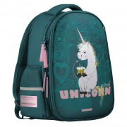 Рюкзак  28х36х17см Капсула Unicorn бирюзовый, эргономичная спинка, 2 отделения, 1040г 12-009-087/09 Bruno Visconti