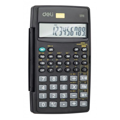 Калькулятор 8+2-разр. Научный черн. Е1711 492335 Deli