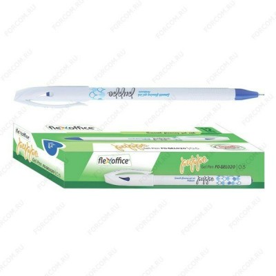 Ручка гелевая Puppo синяя 0,5мм FO-GEL020 BLUE Flexoffice