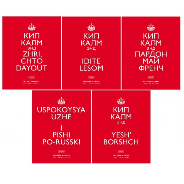 Тетрадь 48 листов А5 клетка Кип калм Выпуск №1 ассорти 65г/м2 48Т5В1 Хатбер 5/100 076970