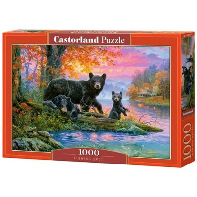 Castor Land Пазл 1000  Медведи на рыбалке С-104727 Польша