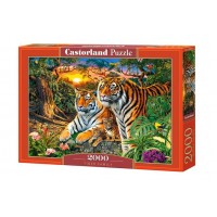 Castor Land Пазл 2000  Семья тигров C-200825 Польша