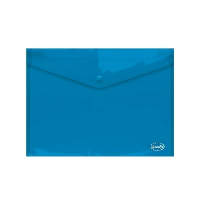 Папка конверт на кнопке А4 160мкм синяя 91174 Centrum