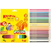 Карандаши цветные 24шт 3-гранные 3+ КТКМ24 Каляка-Маляка 6/120 220884 Карандаши цветные 24шт 3-гранные 3+ КТКМ24 Каляка-Маляка 6/120 220884