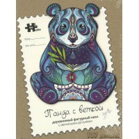 Hobby Day Пазл 107 ФигурнПазлы Панда с веткой/дерев HD20012 ---