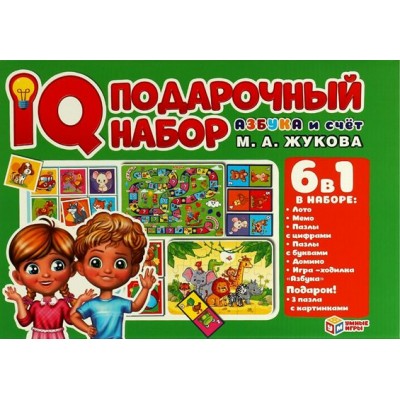 Умные игры Игра  IQ-набор Азбука и счет М.А.Жукова. 6 в 1  Россия