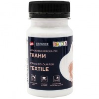 Краска по ткани акриловая 100мл Decola Белая 4127104 ЗХК Краска по ткани акриловая 100мл Decola Белая 4127104 ЗХК