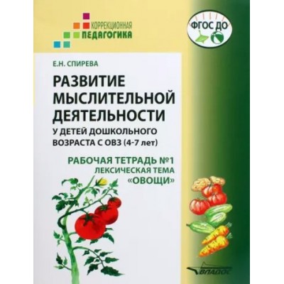 Развитие мыслительной деятельности у детей дошкольного возраста с ОВЗ. 4 - 7 лет. Рабочая тетрадь № 1. Лексическая тема 