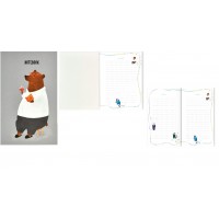 Книжка записная 96 листов А6+ 120х65 в точку Чаепитие ламинация софт-тач, вельвет, склейка, 65г/м2 61510 Феникс