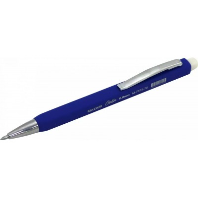 Ручка шариковая автоматическая Пиши-Стирай Colin синяя 0,8мм 4-гранная М-7373-70 Mazari