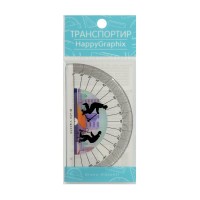Транспортир пластиковый 180гр HappyGraphix Самокаты 45-0020/03 Bruno Visconti Транспортир пластиковый 180гр HappyGraphix Самокаты 45-0020/03 Bruno Visconti