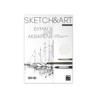Папка для акварели А4 200г/м2 20 листов Sketch&Art  6/12 4-20-146/02 Bruno Visconti