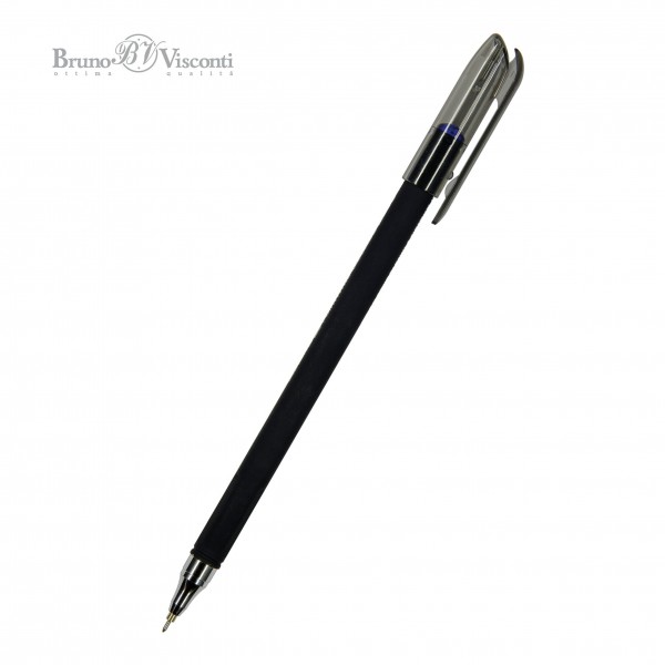 Ручка шариковая PointWrite Blacfk синяя 0,38мм 20-0265 Bruno Visconti